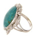 Southwest Sterling Silver Turquoise Ring Size 5-1/4 OS58867
